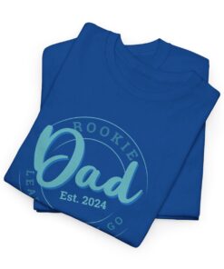 Royal Gildan Rookie Dad folded T-shirt