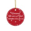 God Relentless Love Christmas Ornament Tree Decoration - Red