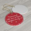 God Relentless Love Christmas Ornament Tree Decoration - Red