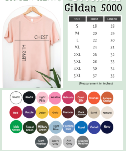 Gildan-shirt-5000-size-and-color-chart