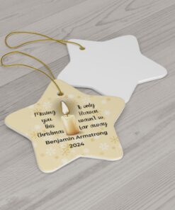 Personalized Star Shape Memorial Ornament - Missing You This Christmas