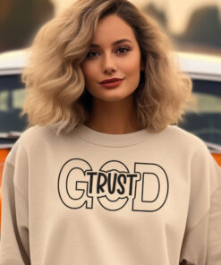 Sand colored Gildan 1800 sweatshirt with 