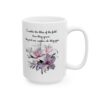White ceramic mug with the phrase 