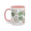 11 oz coffee mug in earthy tones and leaf graphics wit message about believing in yourself and taking action