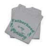 Sports-grey-Gildan-T-shirt-Fatherhood-is-my-ministry-Folded