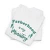 White-Gildan-T-shirt-Fatherhood-is-my-ministry-Folded