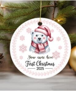Personalized Baby's First Christmas