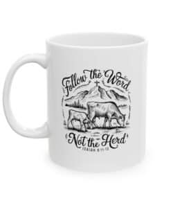 Western Christian Mug - Follow The Word Not The Herd