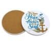 Christian Coaster - An Anchor for the Soul. Hebrews 6:19 Scripture Decoration is a beautiful reminder of steady faith and God's promises.