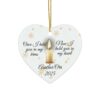 Once I Held You In My Arms Memorial Ornament Heart Shape