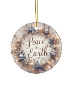 Peace on Earth Christmas Ornament