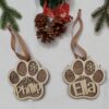 Personalized Paw Print Ornament