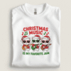Christmas Favorite Jam Kittens T-Shirt White folded