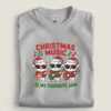 Christmas Favorite Jam Kittens T-Shirt sport grey folded