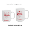 Personalized 1 John 4:19 Christian mug s. 11 oz and 15 oz with valentine design