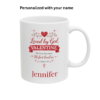 Personalized 1 John 4:19 Christian mug, Valentine's Day coffee mug