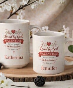 Personalized Christian mugs with love messages