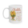 s personalized November birth flower mug