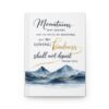Isaiah 54:10 Christian Journal, Mountains May Depart Bible Verse Notebook