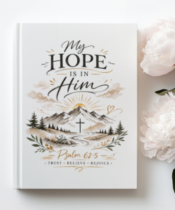 Alternative view of Christian Notebook Journal, My Hope Is In Him Psalm 62:5
