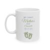 This Personalized First Mother's Day Sage Green Ceramic Mug