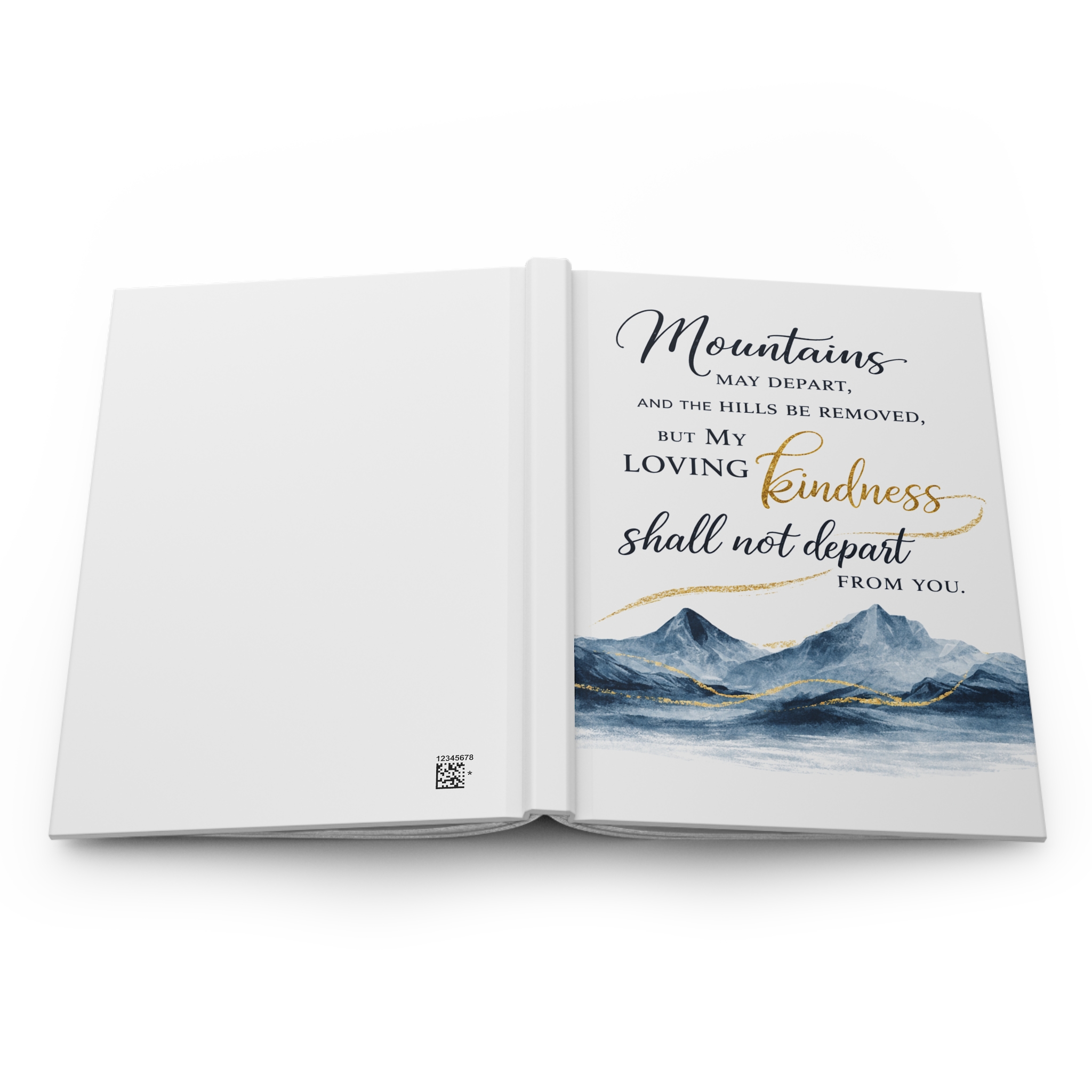 Isaiah 54:10 Christian Journal, Mountains May Depart Bible Verse Notebook - Image 6