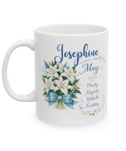 personalized May Birth Flower Mug