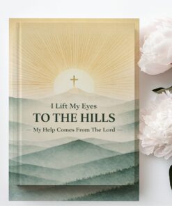 Alternative view of Psalm 121 Hardcover Journal — "I Lift My Eyes to the Hills" Mountain Prayer Notebook