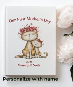 Alternative view of Our First Mothers Day Notebook 2026 | Personalized Mom & Baby Journal
