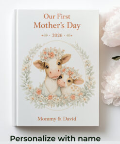 Alternative view of New Mom Memory Journal Mommy and Baby 2026 Personalized Keepsake Gift