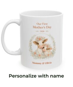 Alternative view of First Mothers Day Mug 2026 Personalized Coffee Cup for New Mom